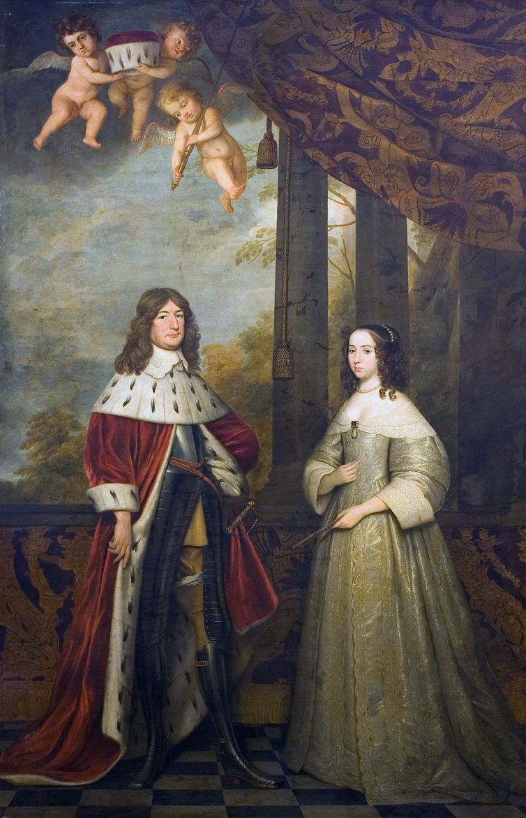 Double Portrait Of Friedrich Wilhelm I And Louise Henriette by Gerard van Honthorst, c.1647